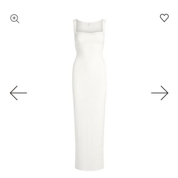 SKIMS SOFT LOUNGE LACE TANK DRESS MARBLE NWT - Picture 6 of 9